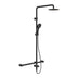 Nero Mecca Care 32mm T Bar Grab Rail 1100x750mm Twin Shower Set Matte Black