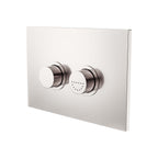 Nero Raised Disabled Care Pneumatic Flush Buttons Plate Dda Compliant Brushed Nickel