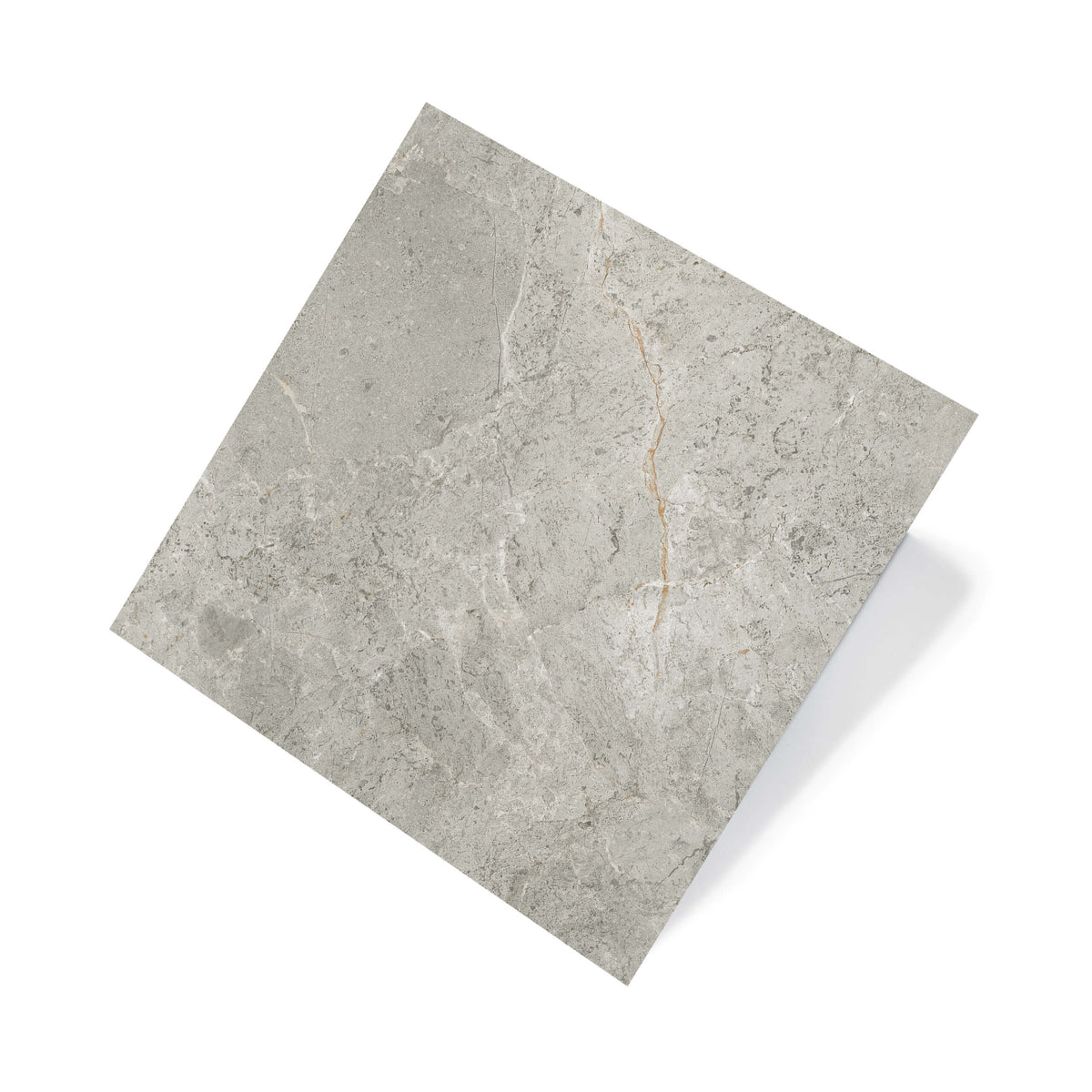 Cosmic 600x600mm grip silver stone-look porcelain tile by Tilemall with textured surface and subtle veining