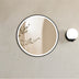 Bondi Metal Round Frame LED Mirror 800mm Black