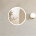 Bondi Metal Round Frame LED Mirror 800mm White