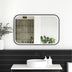 Newport Metal Frame LED Mirror 900x600 Black