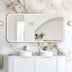 Newport Metal Frame LED Mirror 1500x750 Gold