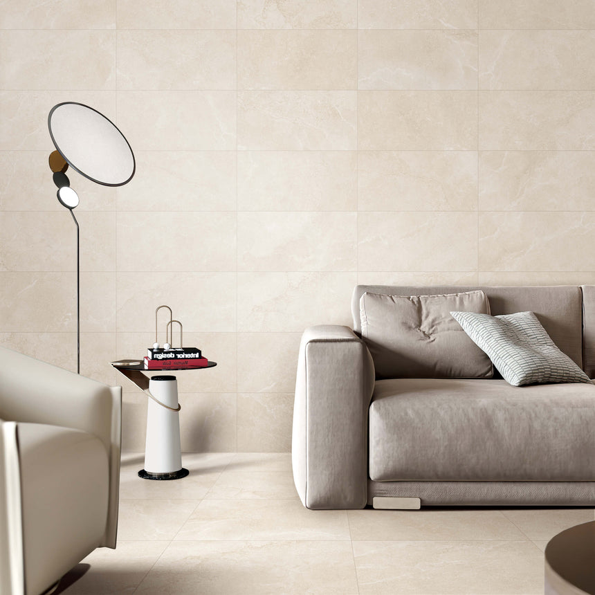 Hamilton 600x300 Surface Tec Champagne Stone Look Tiles Tilemall