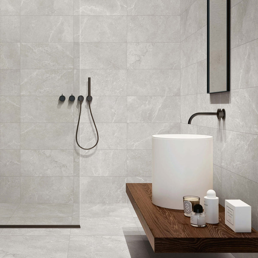 Hamilton 600x600 Surface Tec Pearl Stone Look Tiles Tilemall