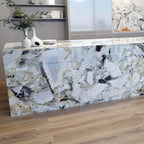 Megaslim Slab 2800x1200x6 Natural White Beauty Marble Look Rectified