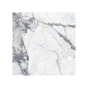 Aurora 600x600mm natural invisible grey marble-look porcelain tile by Tilemall with grey veining