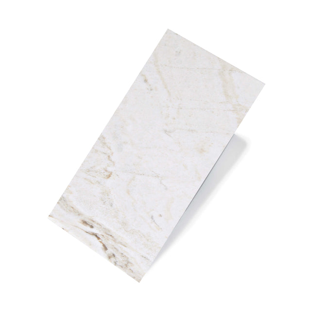 Marble Tiles 600x300mm honed white porcelain stone-look tile by Tilemall with warm beige veining