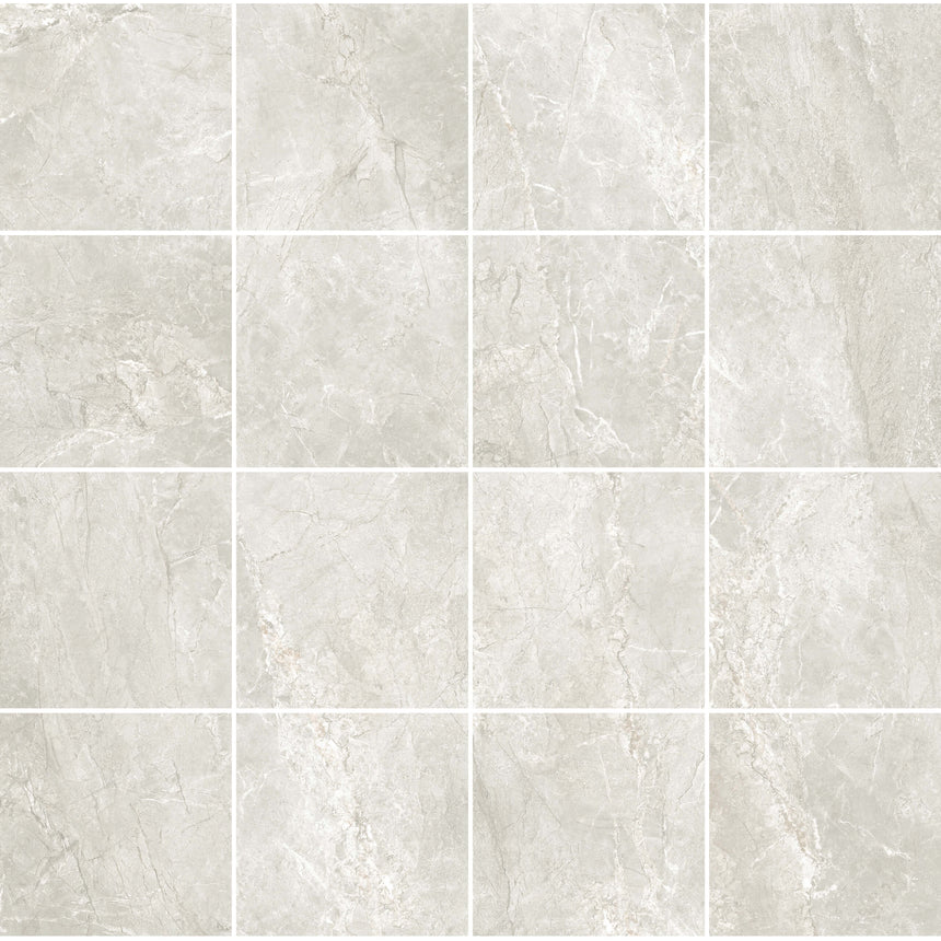 Silver River 600x600 Matt Light Grey Marble Look Tiles Tilemall