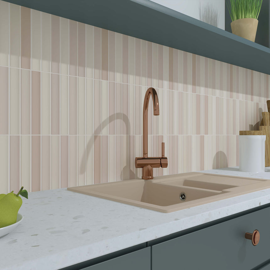 Enjoy 115x231 Matt Golden Peach Decorative Tiles Tilemall