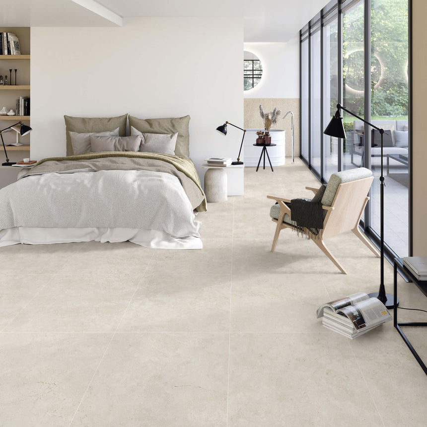 Navona 600x600 Surface Tec Bianco Travertine Look Tiles Tilemall