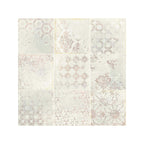 Terracotta Deco 200x200 Matt Blanco Encaustic Look Rectified