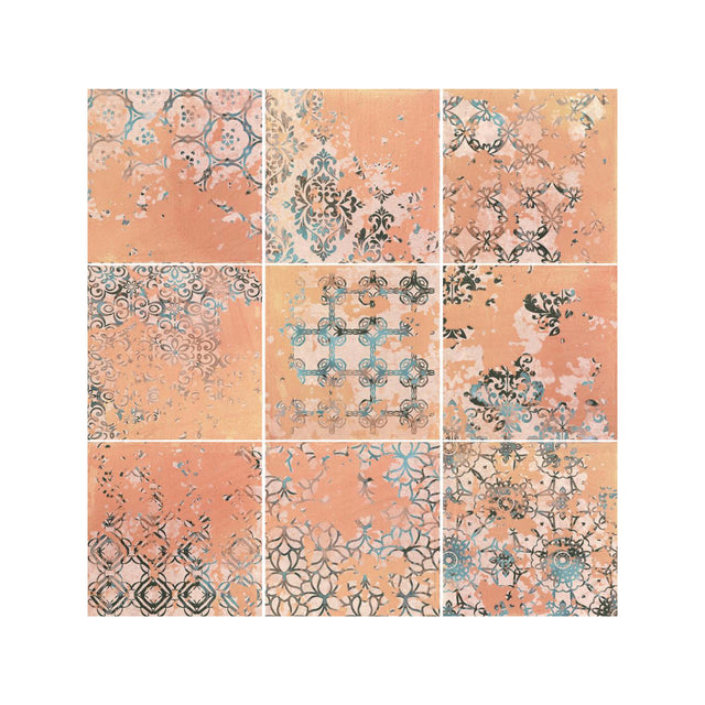 Dune Terracotta 200x200 Matt Cotto Décor Encaustic Look Tiles Tilemall Default Title