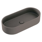 Fienza Jada Concrete Pill Basin Above Counter 600x280x120mm Warm Grey