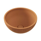 Fienza Alba Concrete Round Bowl Basin 362x145mm Tuscan