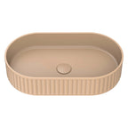 Fienza Minka Fluted Pill Shaped Solid Surface Basin 550x340x120mm Dusk