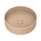 Fienza Minka Fluted Round Solid Surface Basin 400x120mm Dusk