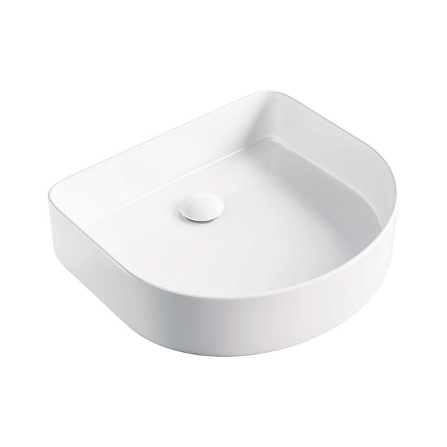 Fienza Forma Arch Above Counter Basin 415x365x100mm Gloss White Bathroom Basin Fienza Default Title