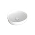Fienza Pebble Small Slim Edge Basin Ceramic 400x395x100mm Above Counter Gloss White