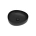 Fienza Pebble Small Slim Edge Basin Ceramic 400x395x100mm Above Counter Matte Black