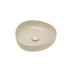 Fienza Pebble Small Slim Edge Basin Ceramic 400x395x100mm Above Counter Matte Khaki