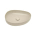 Fienza Pebble Medium Slim Edge Basin Ceramic 500x400x100mm Above Counter Matte Khaki