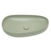 Fienza Pebble Large Slim Edge Basin Ceramic 650x400x100mm Above Counter Matte Olive