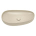 Fienza Pebble Large Slim Edge Basin Ceramic 650x400x100mm Above Counter Matte Khaki