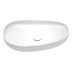 Fienza Pebble Large Slim Edge Basin Ceramic 650x400x100mm Above Counter Matte White