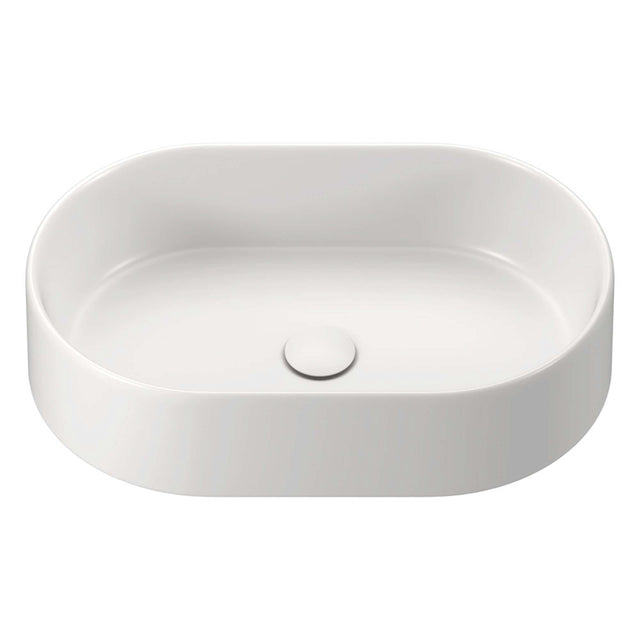 Fienza Aluca Pill Above Counter Basin 510x310x120mm Matte White Bathroom Basin Fienza Default Title