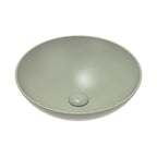 Fienza Aluca Slim Edge Basin Ceramic Above Counter 400x140mm Matte Olive