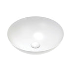Fienza Aluca Slim Edge Basin Ceramic Above Counter 400x140mm Matte White