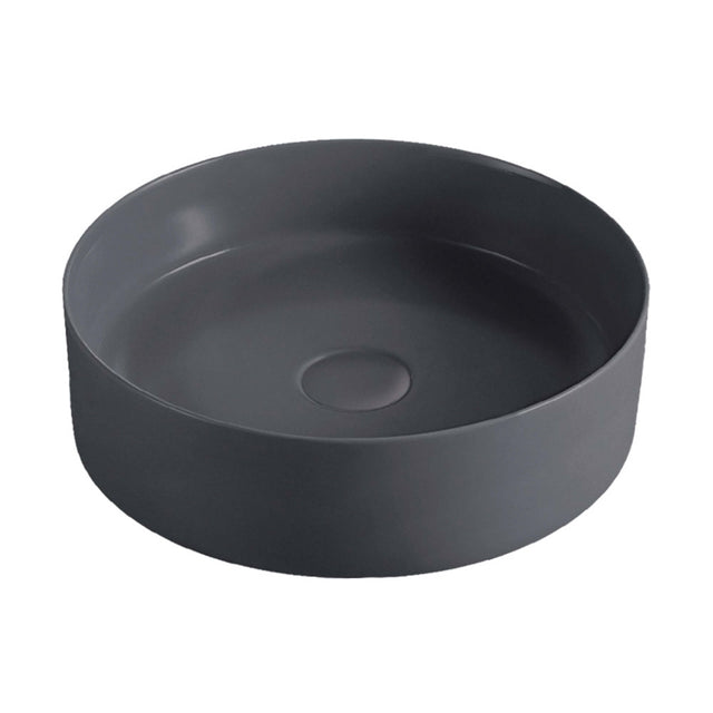 Fienza Reba Above Counter Basin 360x360x120mm Matte Dark Grey Bathroom Basin Fienza Default Title
