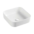 Fienza Petra Above Counter Basin 390x390x130mm Gloss White