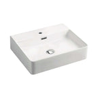 Fienza Petra 500 Above Counter Basin With Overflow 500x420x120mm Gloss White