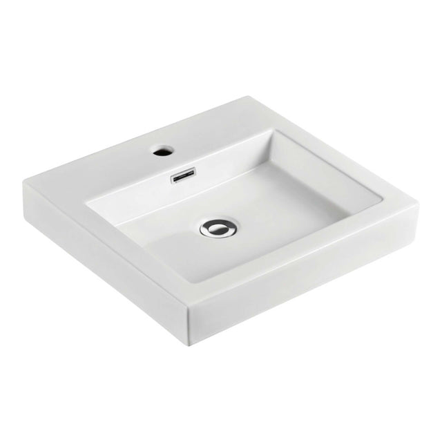 Fienza Como Basin 475x435x80mm Gloss White Bathroom Basin Fienza Default Title