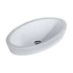 Fienza Resort Semi Inset Basin 580x365x140mm Gloss White