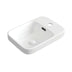Fienza Petra Mini Semi Inset Basin 433x303x55mm Gloss White