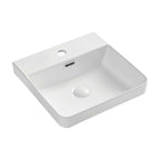 Fienza Petra Semi Inset Basin 420x420x50mm Gloss White