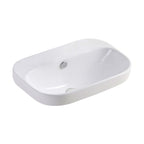 Fienza Parisa Semi Inset Basin 515x370x190mm Gloss White