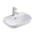 Fienza Parisa Semi Inset Basin 515x370x190mm Gloss White with 1 tap hole
