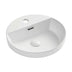 Fienza Reba Semi Inset Basin 390x390x50mm Gloss White with 1 tap hole