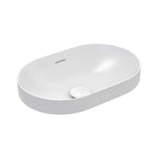 Fienza Aluca Pill Semi Inset Basin With Overflow 530x340x175mm Matte White