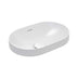 Fienza Aluca Pill Semi Inset Basin With Overflow 530x340x175mm Matte White