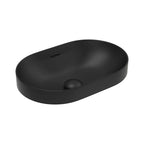 Fienza Aluca Pill Semi Inset Basin With Overflow 530x340x175mm Matte Black
