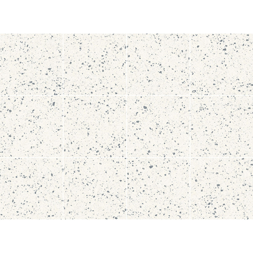 Laguna 600x600 Matt White Terrazzo Look Tiles Tilemall