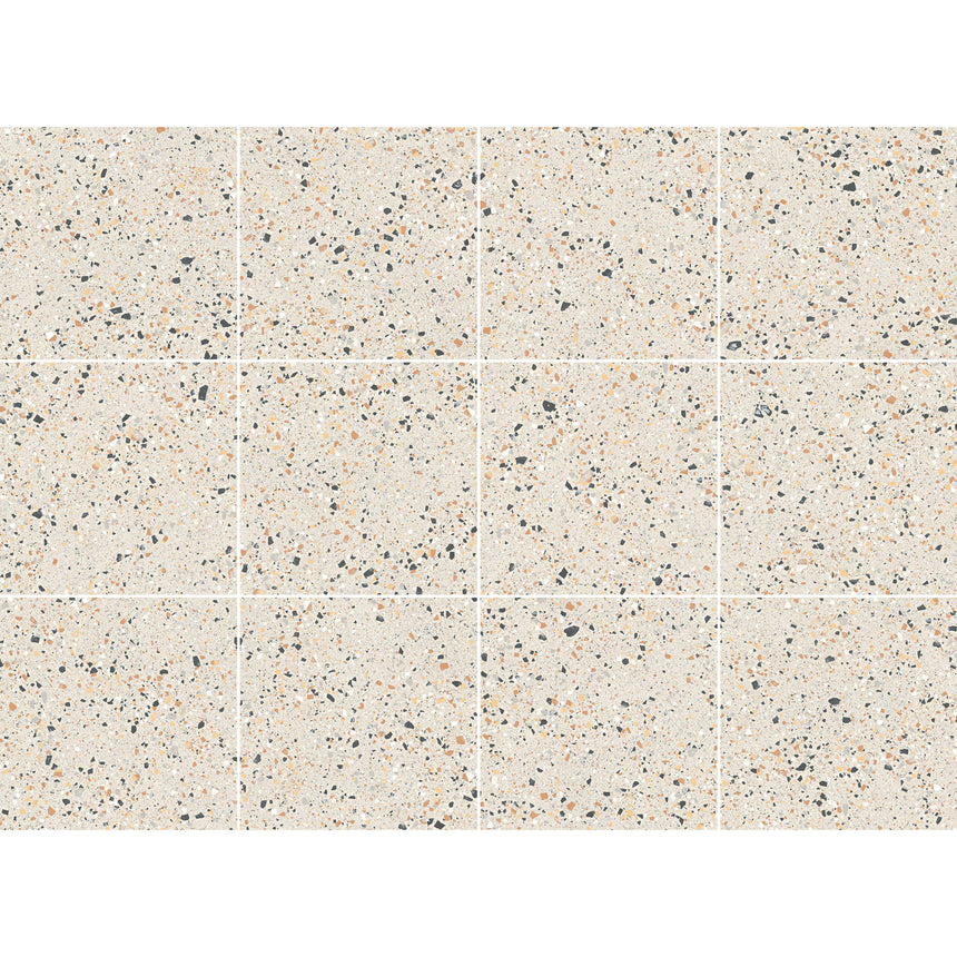 Laguna 600x600 Matt Ivory Terrazzo Look Tiles Tilemall