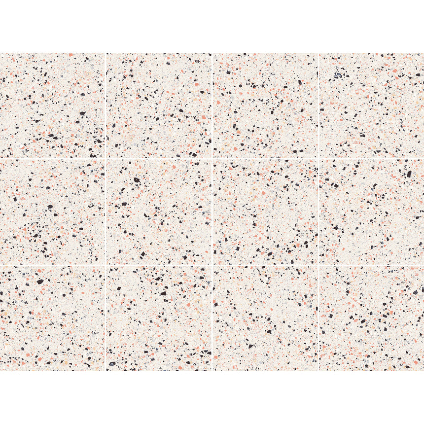 Laguna 600x600 Matt Pink Terrazzo Look Tiles Tilemall