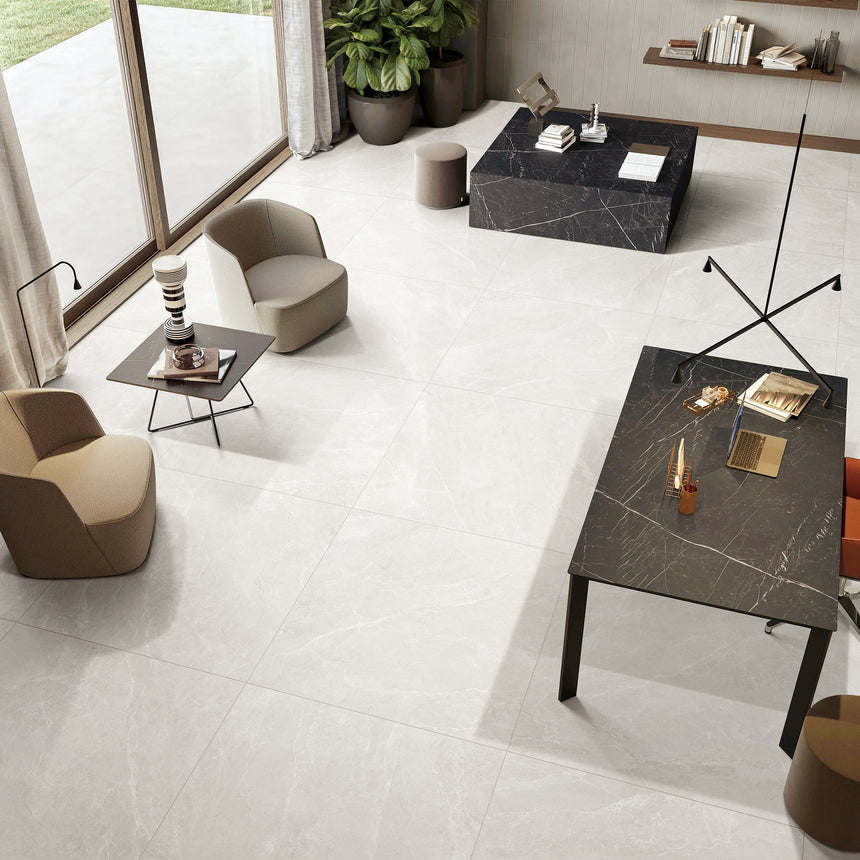 Capri 1200x1200 Matt Glacier Marble Look Tiles Tilemall