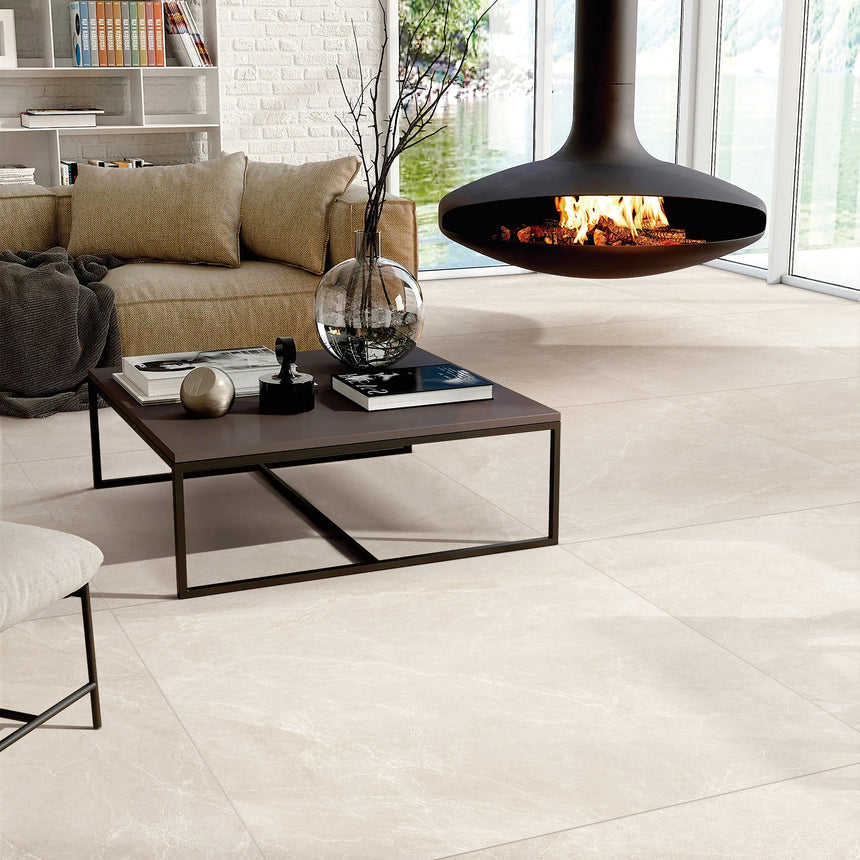 Capri 1200x1200 Matt Nutmeg Marble Look Tiles Tilemall